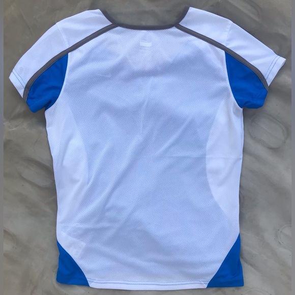 Nike Fit Dry Blue & White Mesh Short-sleeve Tee - S - Picture 4 of 6